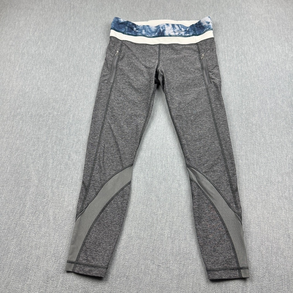 Lululemon Leggings Womens 8 Gray Inspire Tight II Running Pants 26" Workout Yoga